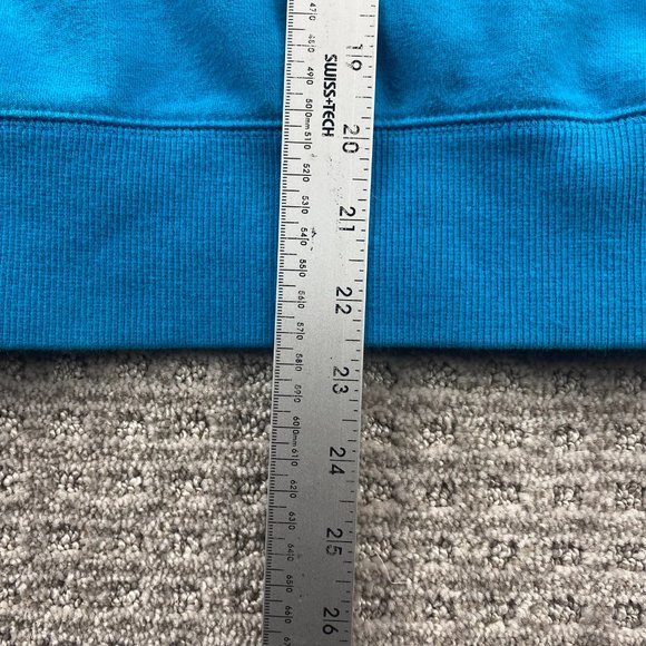 FILA F-Box Sweater Women Medium M Blue Full Zip Sweatshirt Embroidered Spell Out - Picture 7 of 7